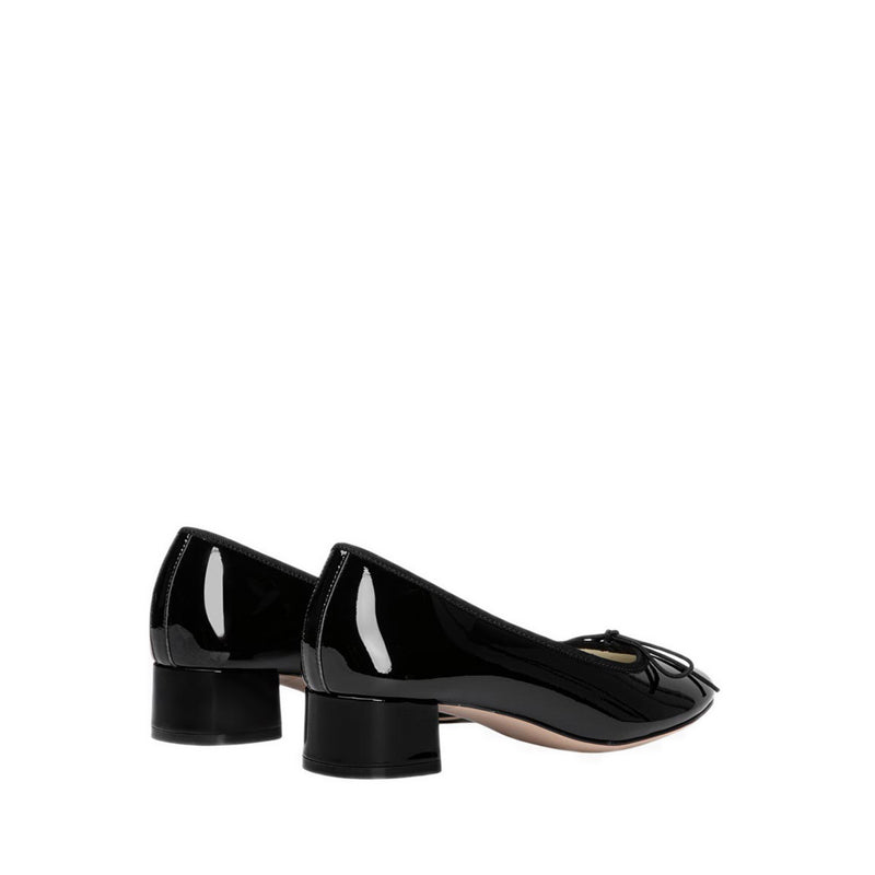 Pazzion Women's Belmara Bow-Tied Patent Leather Heels - Black