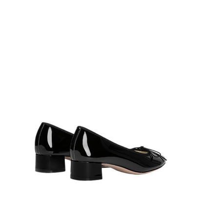 Pazzion Women's Belmara Bow-Tied Patent Leather Heels - Black