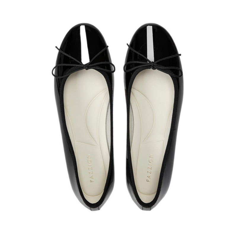 Pazzion Women's Belmara Bow-Tied Patent Leather Heels - Black