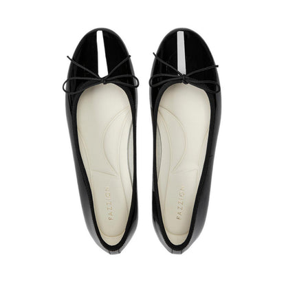 Pazzion Women's Belmara Bow-Tied Patent Leather Heels - Black