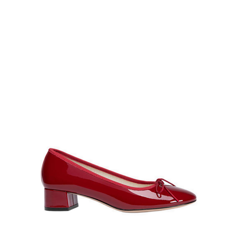 Pazzion Women's Belmara Bow-Tied Patent Leather Heels - Red