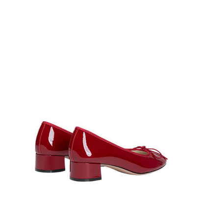 Pazzion Women's Belmara Bow-Tied Patent Leather Heels - Red