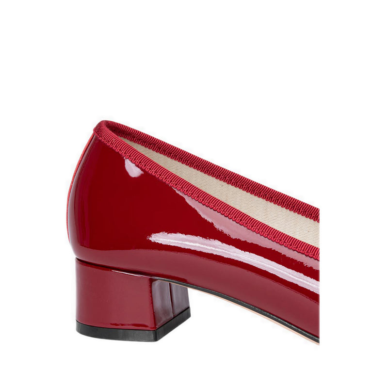 Pazzion Women's Belmara Bow-Tied Patent Leather Heels - Red