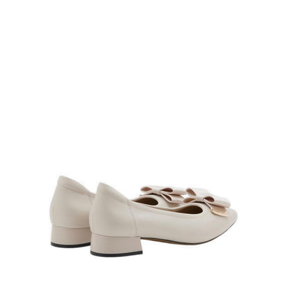 Women's Elaia Point-Toe Bow Buckle Heels - Beige