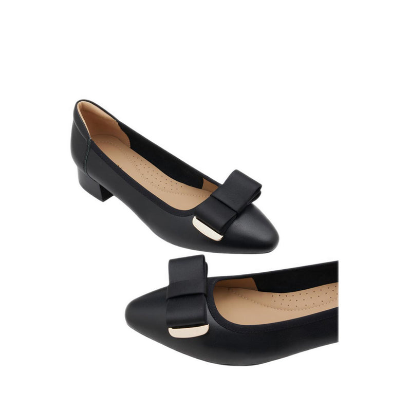 Women's Elaia Point-Toe Bow Buckle Heels - Black