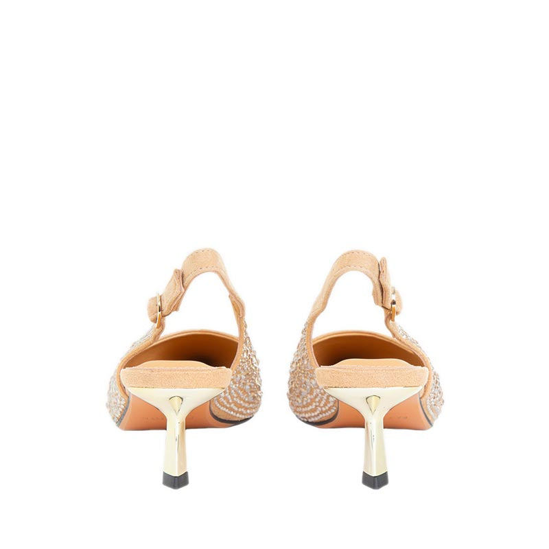 313 Slingback Heels - Beige