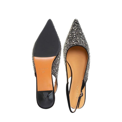 313 Slingback Heels - Black