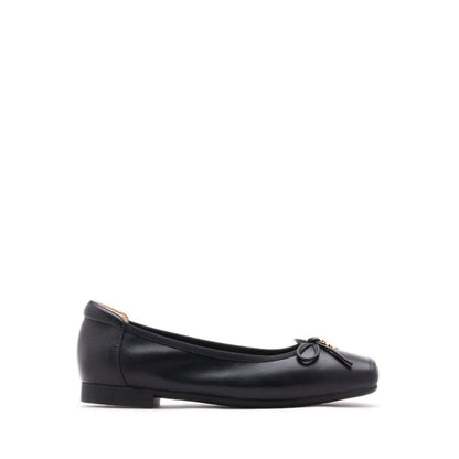 Moxie Square-Toe Ballet Flats - Black