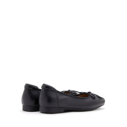 Moxie Square-Toe Ballet Flats - Black