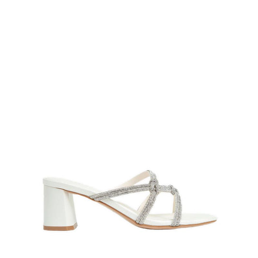 Crystal Sandal Heels - Beige