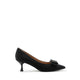Jream Twin Bow Heels - Black