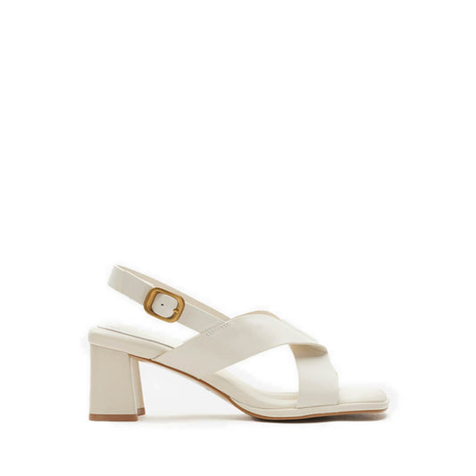 Calla Pillow Strappy Heels - Beige