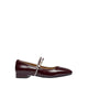 Women's Wynessa Crystal & Pearl Strap Leather Mary Jane Heels - Maroon