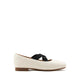 Mandy Square Toe Criss Cross Strap Ballet Flats - Beige