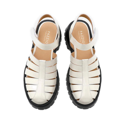 Elowen Cage Strap Sandals - Beige