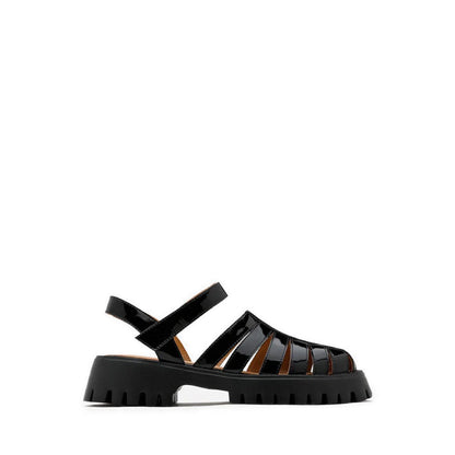Elowen Cage Strap Sandals - Black
