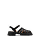 Elowen Cage Strap Sandals - Black