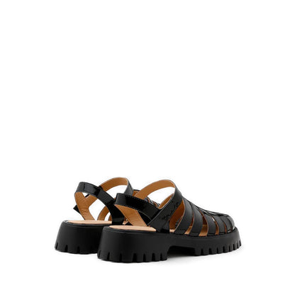 Elowen Cage Strap Sandals - Black