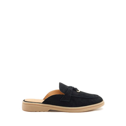 Mavis Suede Mules - Black
