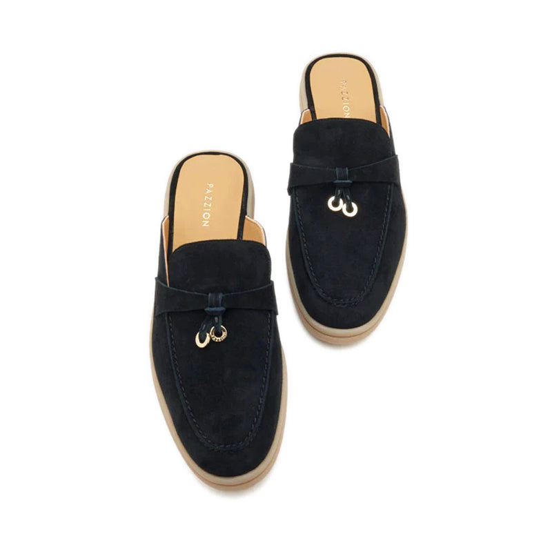 Mavis Suede Mules - Black