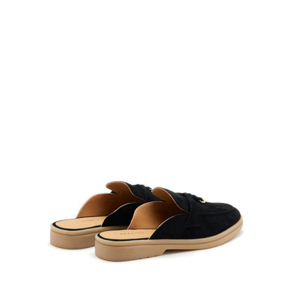 Mavis Suede Mules - Black