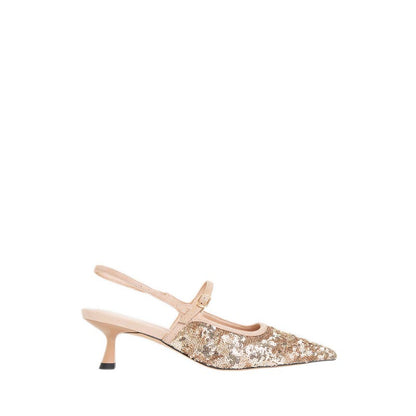 YQ37 Slingback Heels - Champagne