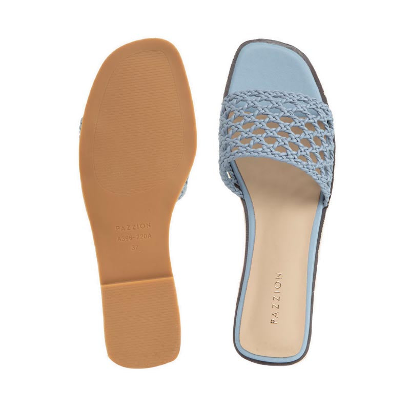 Women's A396-220A Flat Sandals - Blue