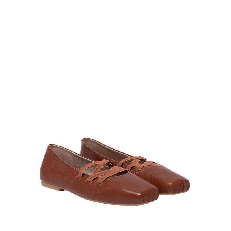 Pazzion Women's 536-2C Flats - Brown