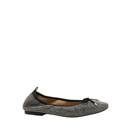 Pazzion Marcelina Crystal Embellished Bow Flats - Black