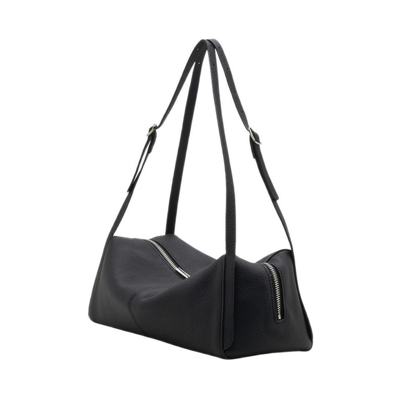 Pazzion Women's Gretchen Boxy Leather Bag - Black