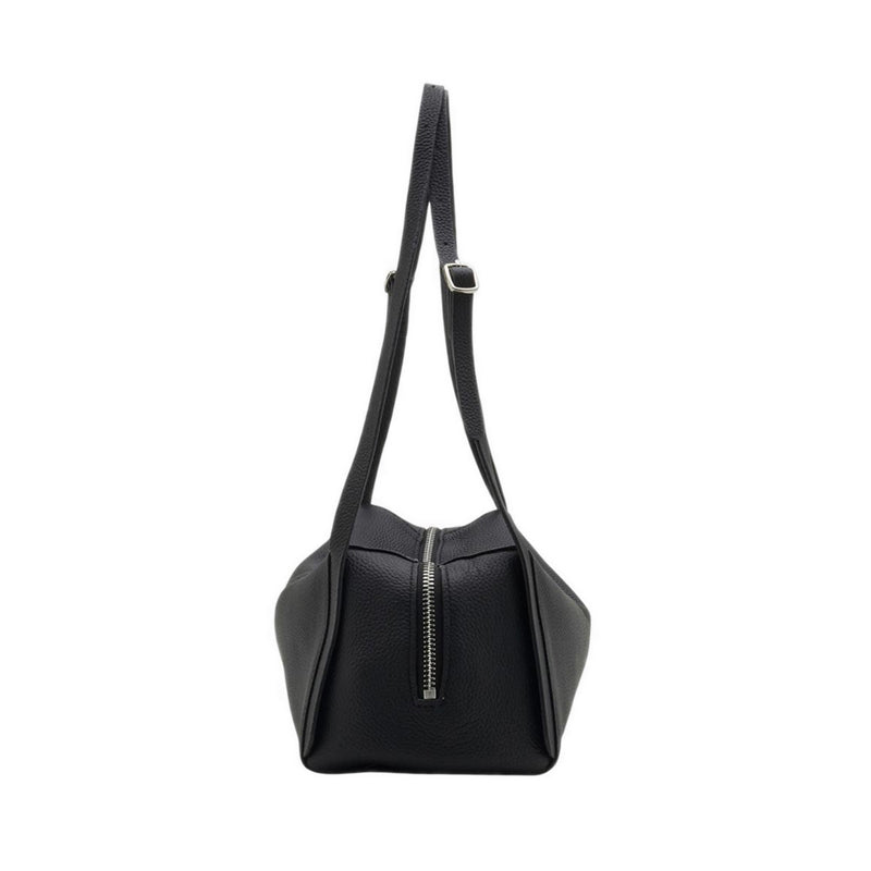 Pazzion Women's Gretchen Boxy Leather Bag - Black