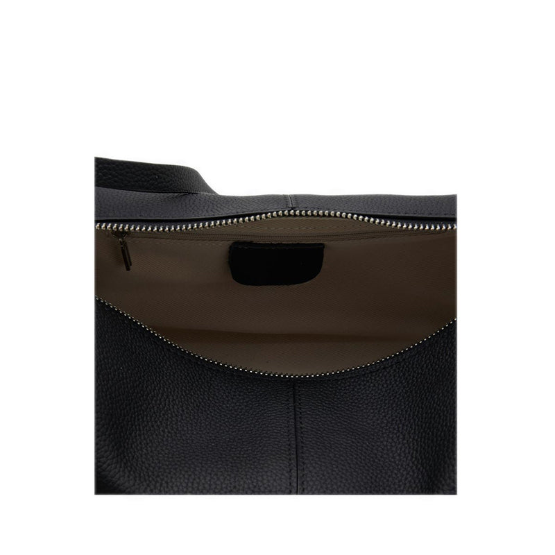 Pazzion Women's Gretchen Boxy Leather Bag - Black