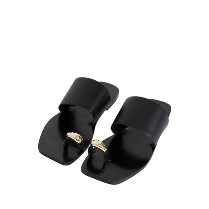 Jhane Toe-Ring Slides - Black