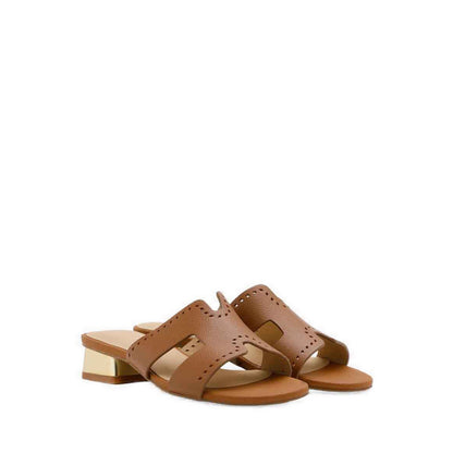 Leanne Caged Sandal Heels - Brown