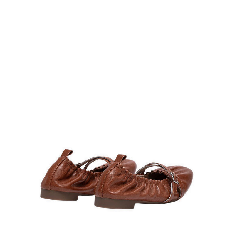Pazzion Women's 688-1C Flats - Brown