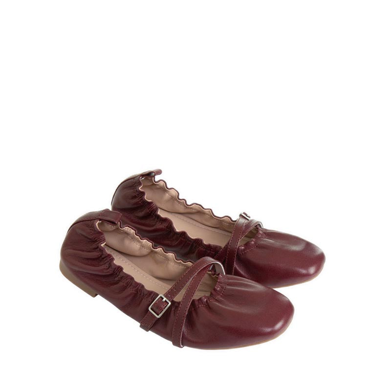 Women's 688-1C Flats - Maroon