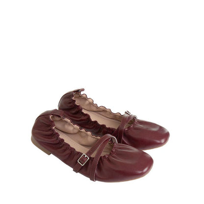 Women's 688-1C Flats - Maroon