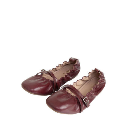 Women's 688-1C Flats - Maroon