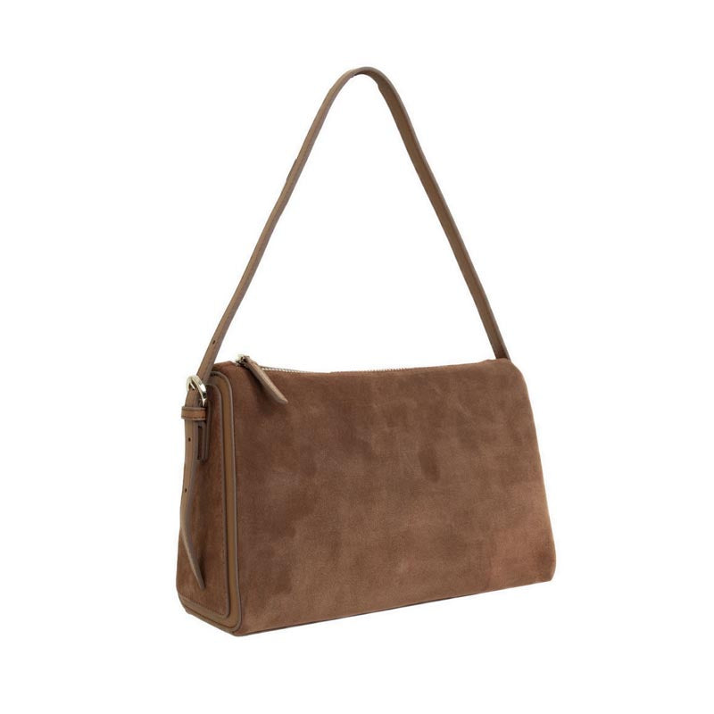 Women's Bellarise Suede Shoulder Bag - Brown