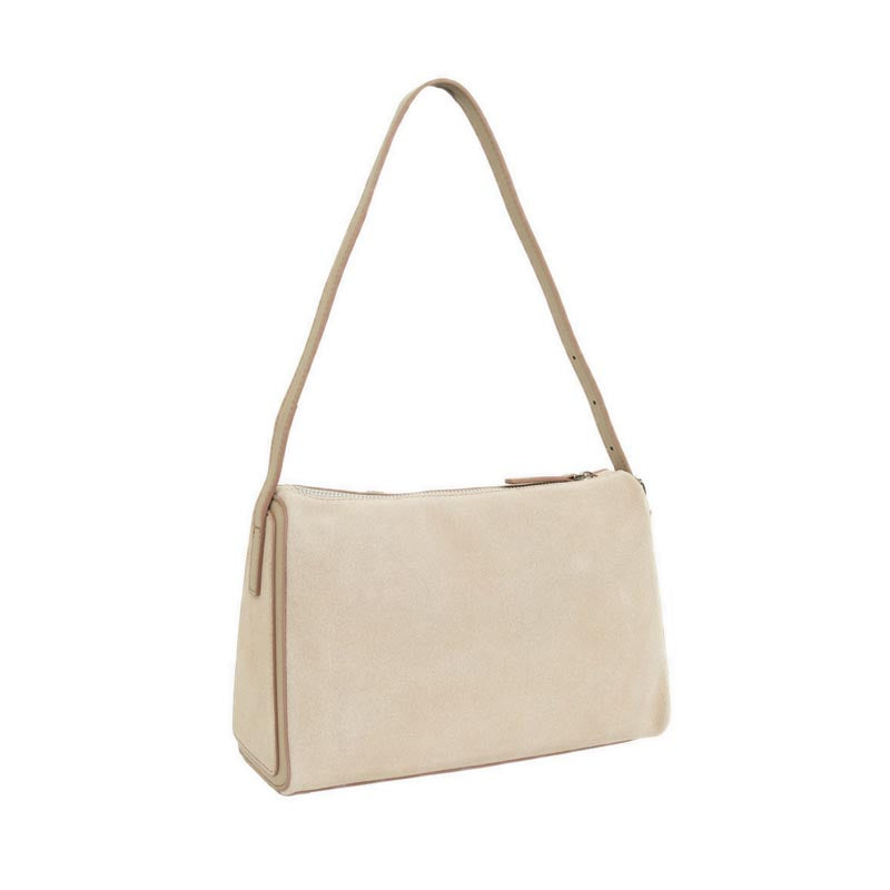 Women's Bellarise Suede Shoulder Bag - Khaki