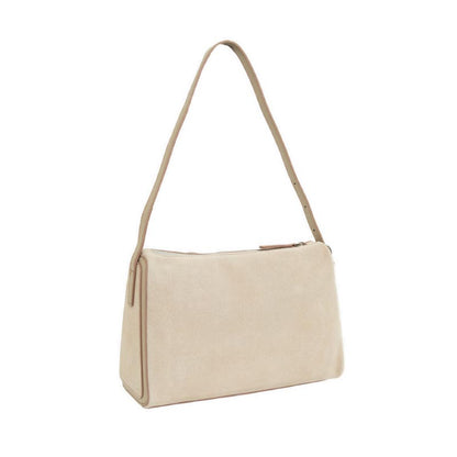 Women's Bellarise Suede Shoulder Bag - Khaki