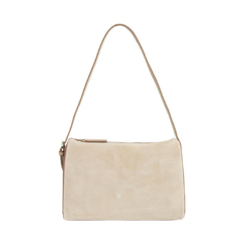Women's Bellarise Suede Shoulder Bag - Khaki