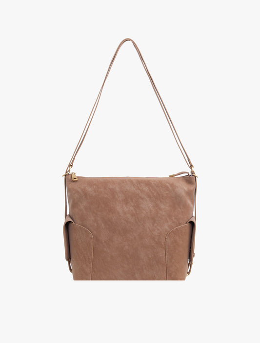 Pazzion Women's Danika Three Way Bag - Brown