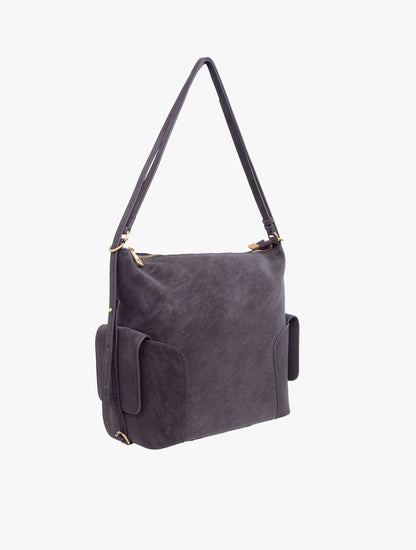 Pazzion Women's Danika Three Way Bag - Grey