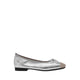 Women's Novalyn Bow Leather Flats - Silver
