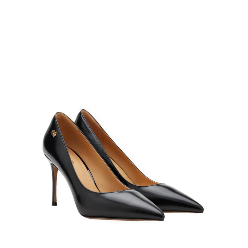 Stefano Patent Stiletto Heels - Black