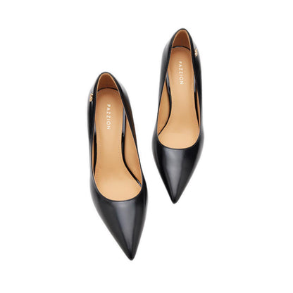 Pazzion Stefano Patent Stiletto Heels - Black