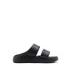 Caressa Double-Strap Slides - Black