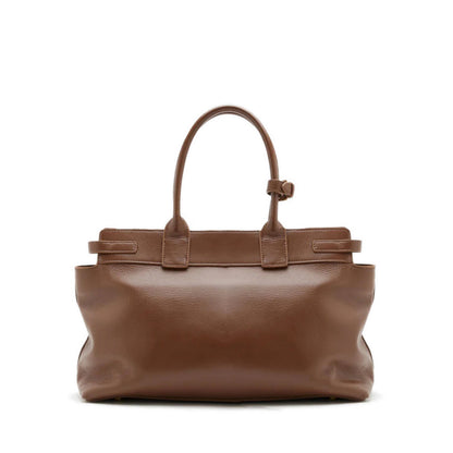 Pazzion Alesha Top Handle Belted Bag - Brown