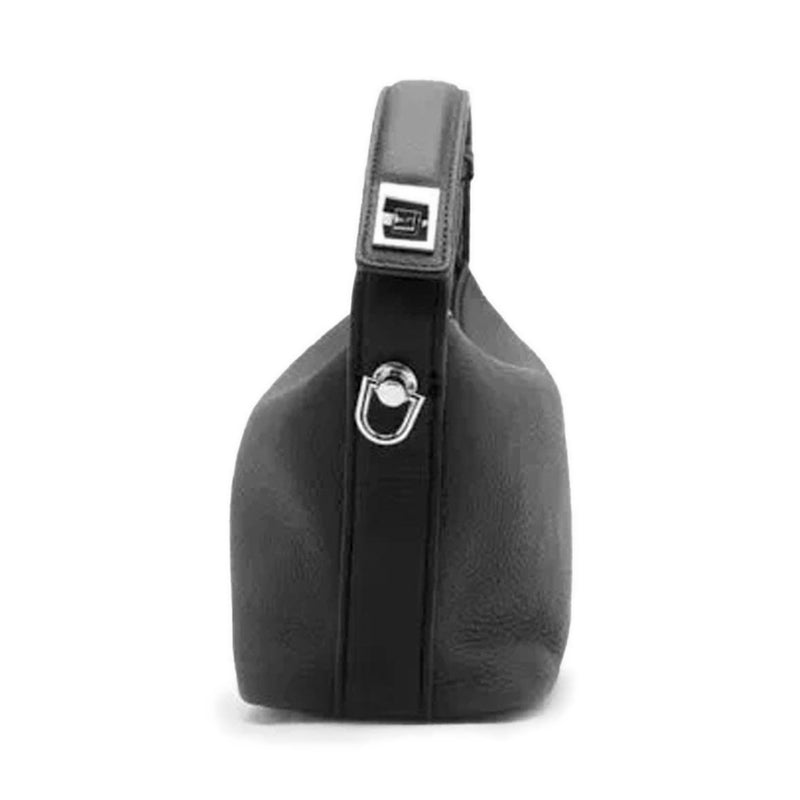 Cara Twist Lock Handle Bag - Black